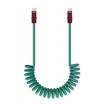 Newell - USB-C – USB-C 100 W-os spirál kábel 1,5 M (zöld)