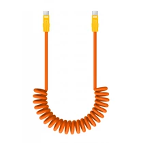 Newell - USB-C – USB-C 100 W-os spirál kábel 1,5 M (narancs)