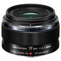 OM System M.Zuiko Digital  17mm F1:1.8 II fekete