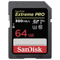 SANDISK SDXC EXTREME PRO 64GB 300MB/s UHS-II U3 (121505)  Memóriakártya