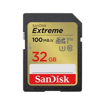 SANDISK SDHC EXTREME KÁRTYA 32GB, 100/70 MB/s (215402)