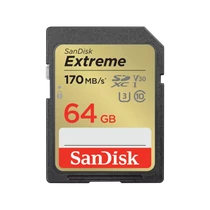 SANDISK SDXC EXTREME 64GB, 170/80 MB/s (121579)