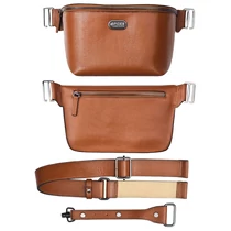 SpiderPro Leather Sling Pouch - Barna