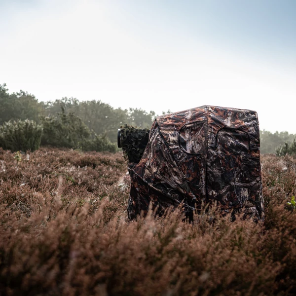 Caruba Camouflage Shelter Tent - lessátor székkel - egyszemélyes