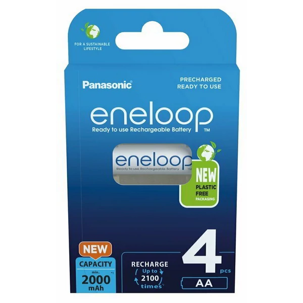 Eneloop AA 2000mAh akku 4 db