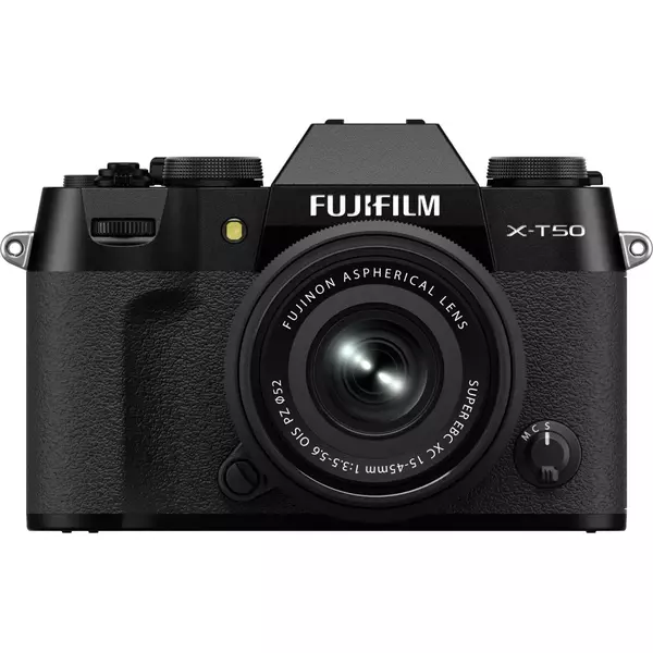 Fujifilm X-T50 váz + XC15-45mm f3.5-5.6 OIS PZ objektív - Fekete