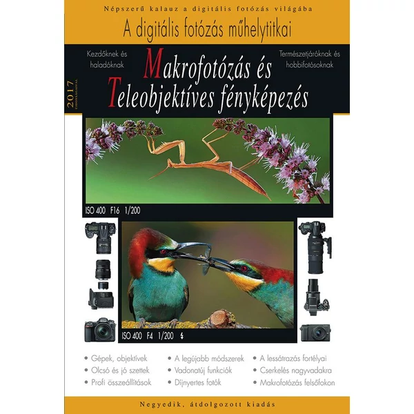 Könyv - Makrofotózás és teleobjektíves fényképezés – 2017