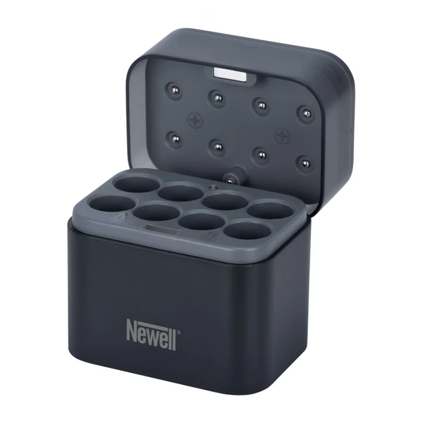 Newell nyolccsatornás töltő AA (R6) újratölthető akkumulátorokhoz
