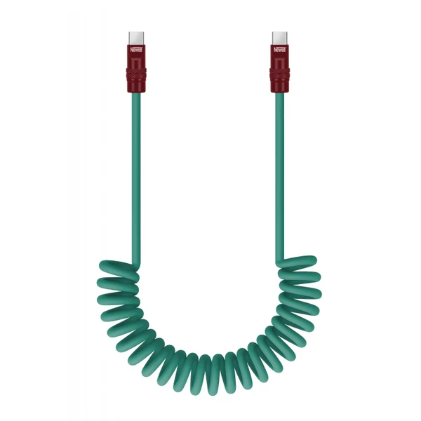 Newell - USB-C – USB-C 100 W-os spirál kábel 1,5 M (zöld)