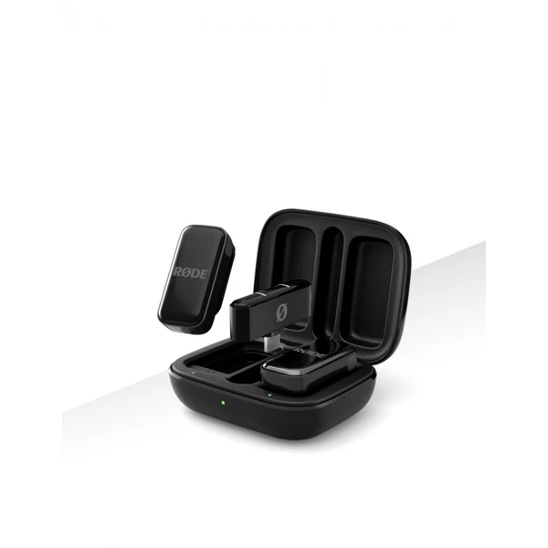 Røde Wireless Micro-C ultra kompakt két csatornás vezeték nélküli mikrofonrendszer USB-C csatlakozóval - fekete
