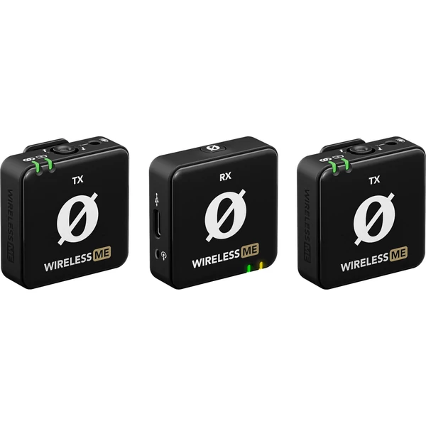 RODE Wireless ME Dual – Kompakt digitális vezeték nélküli mikrofonrendszer (2,4 GHz, fekete)