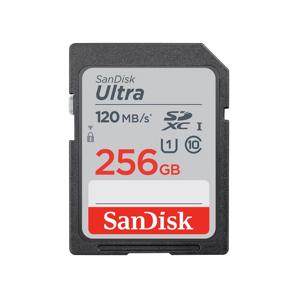 SANDISK SDXC ULTRA 256GB 120MB/S UHS-I (186499) MEMÓRIAKÁRTYA