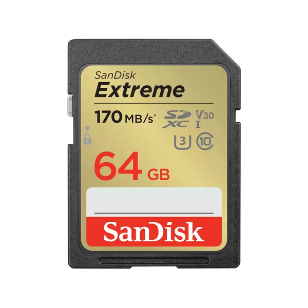 SANDISK SDXC EXTREME 64GB, 170/80 MB/s (121579)