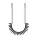 Kép 1/3 - Newell - USB-C – USB-C 100 W-os spirál kábel 2 M (szürke)