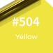 Kép 1/7 - Rollin / ACCPRO Színes Fólia Yellow #504 (sárga) 40x50cm