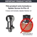 Kép 8/8 - Spider Screw-In Pin V3