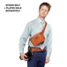 Kép 9/13 - SpiderPro Leather Sling Pouch - Barna