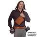Kép 11/13 - SpiderPro Leather Sling Pouch - Barna
