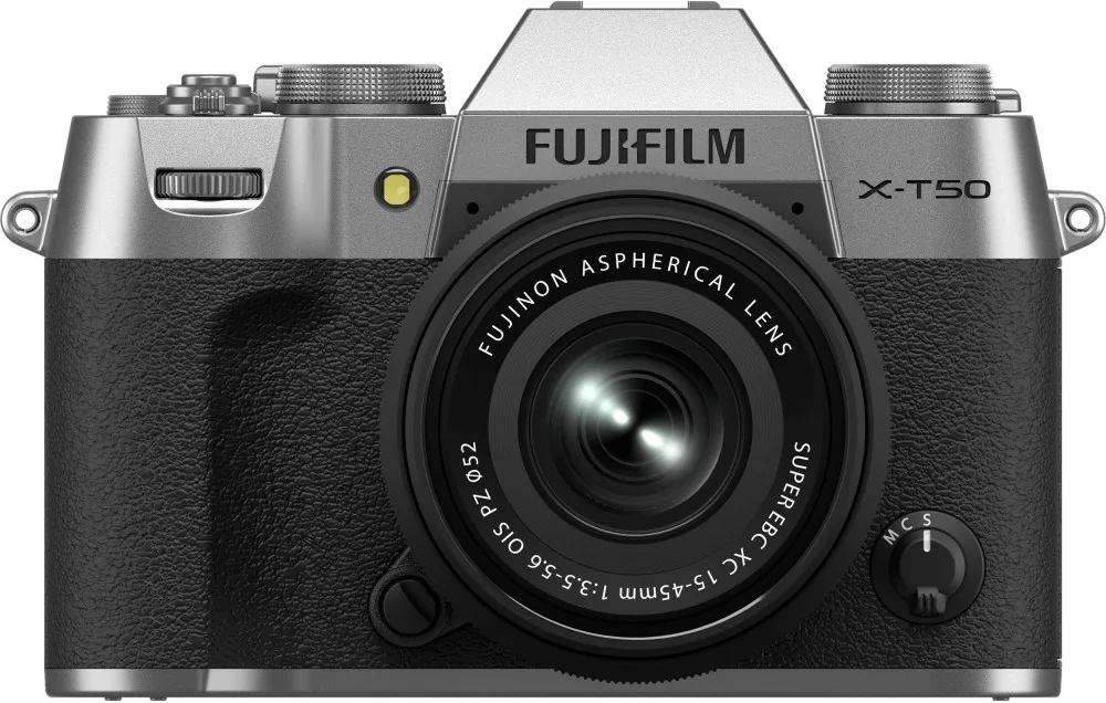 Fujifilm X-T50 váz + XC15-45mm f3.5-5.6 OIS PZ objektív - Ezüst