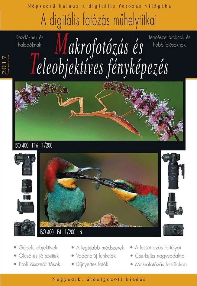Könyv - Makrofotózás és teleobjektíves fényképezés – 2017