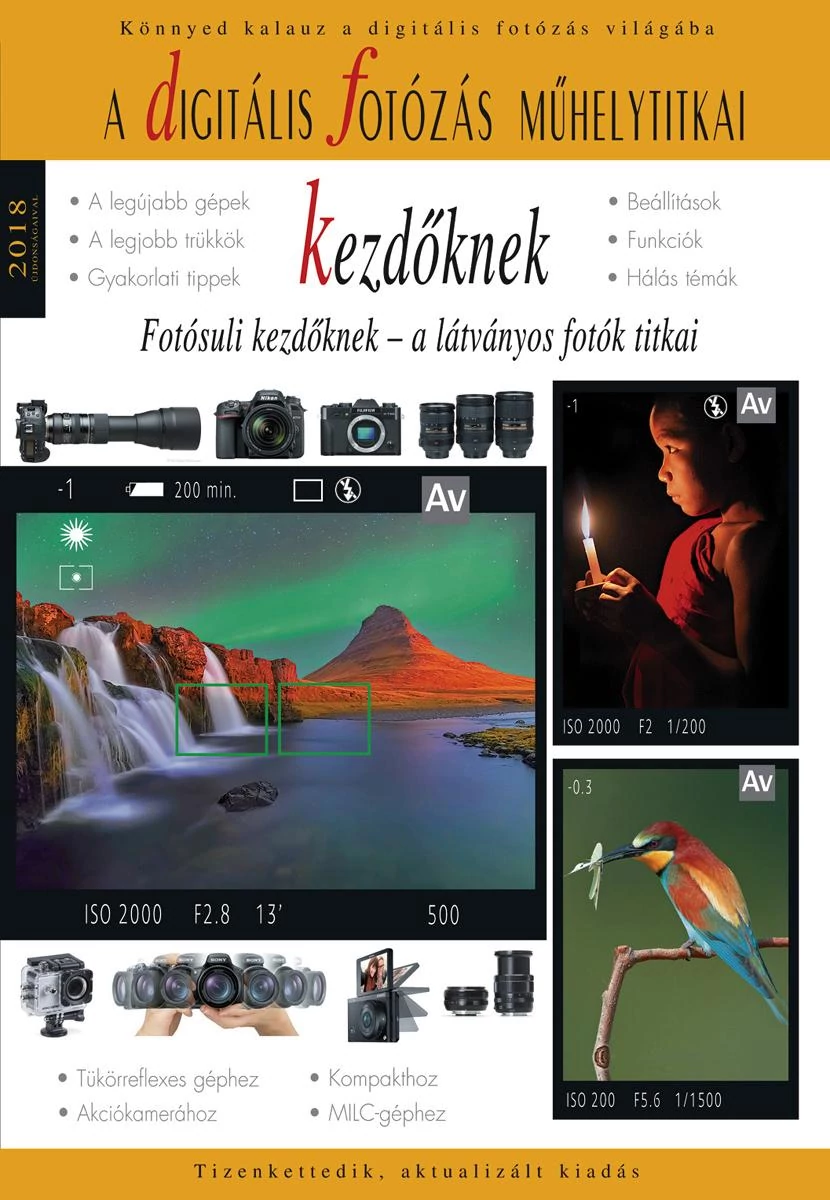 Könyv - Digitális fotózás kezdőknek - 2018