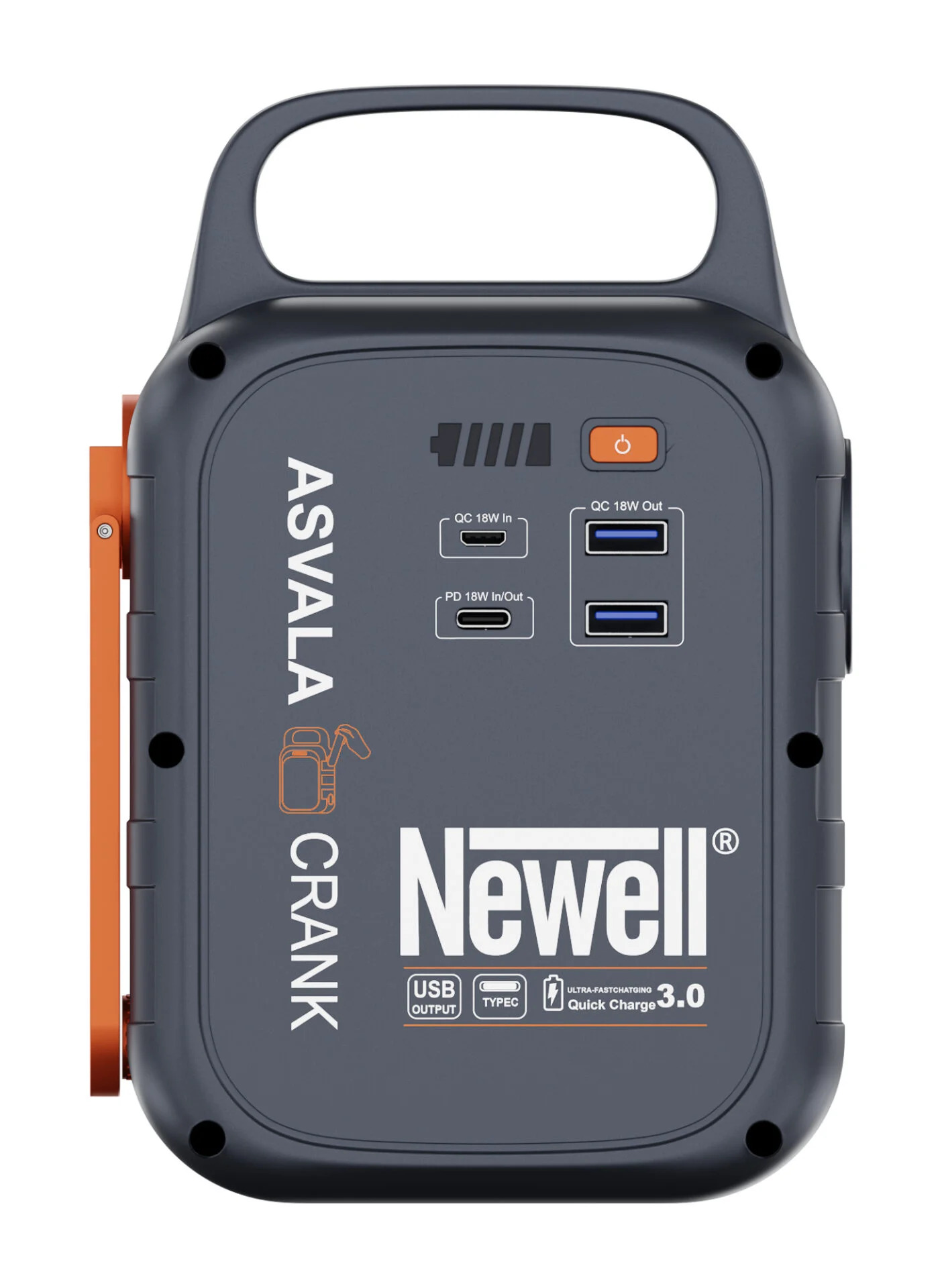 Newell Asvala Crank 22500 mAh PD 18 W Multifunkciós Powerbank