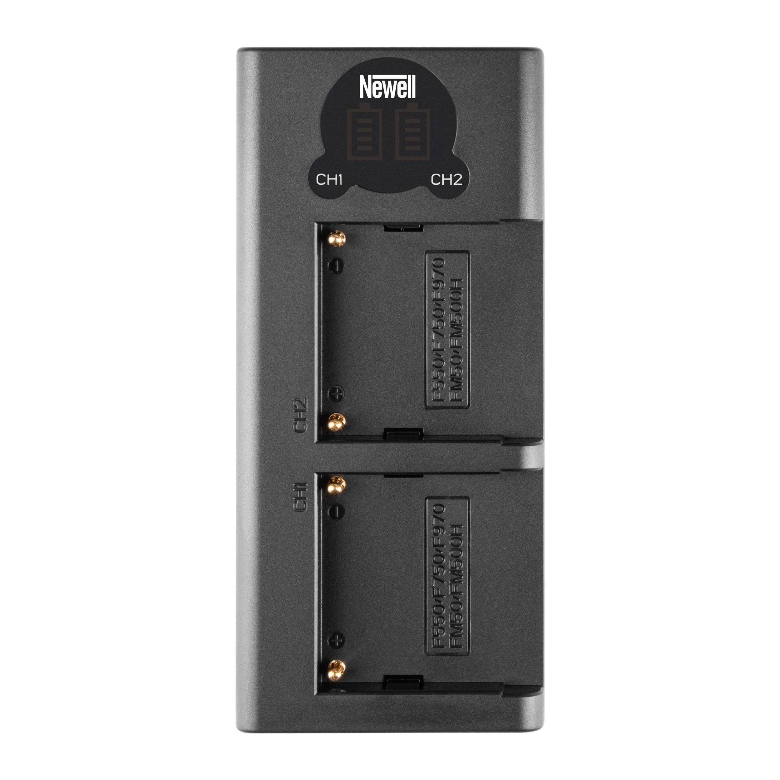 Newell DL-USB-C dupla töltő NP-F550/770/970 akkumulátorokhoz