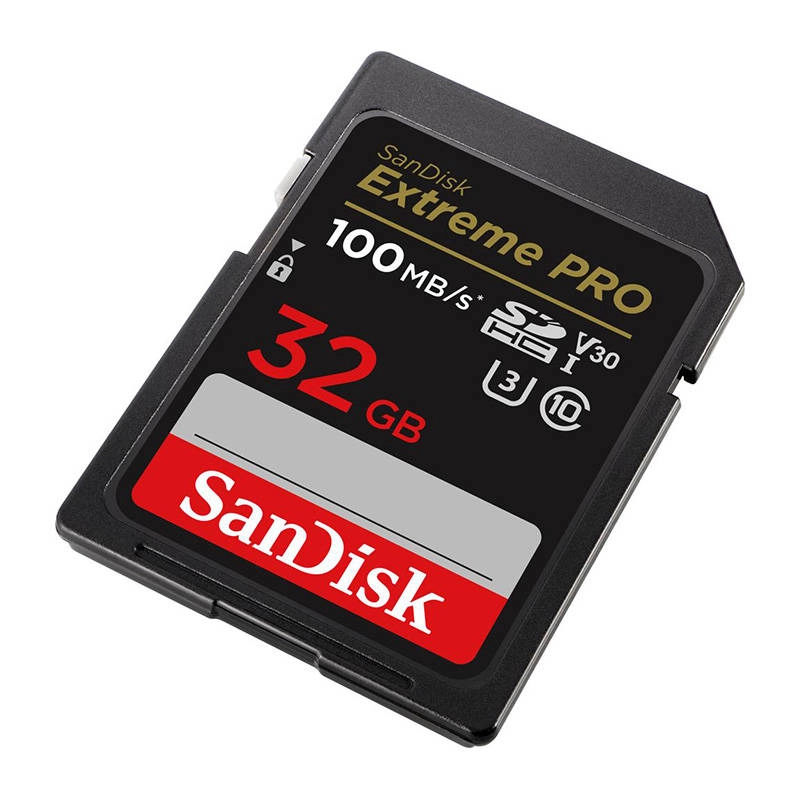 SANDISK SDHC EXTREME PRO KÁRTYA 32GB, 100/90 MB/s , UHS-I, Class 10, U3, V30
