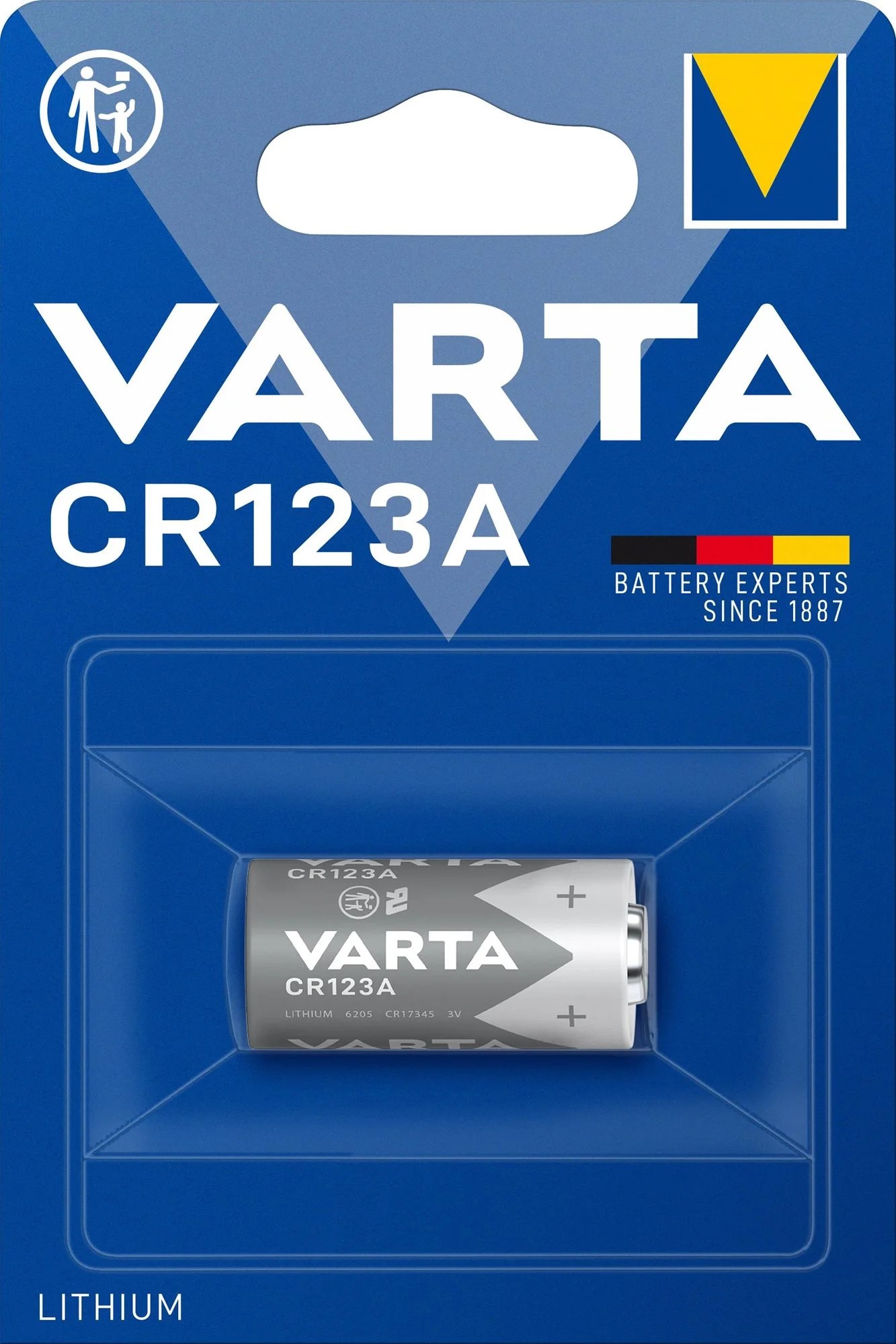 VARTA CR123A LITHIUM 3 V-OS